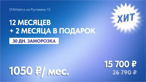 12 мес БЕЗЛИМИТ + 2 мес в подарок